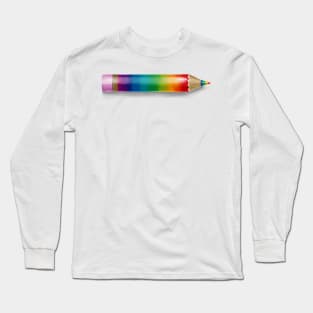 Rainbow Pencil Long Sleeve T-Shirt